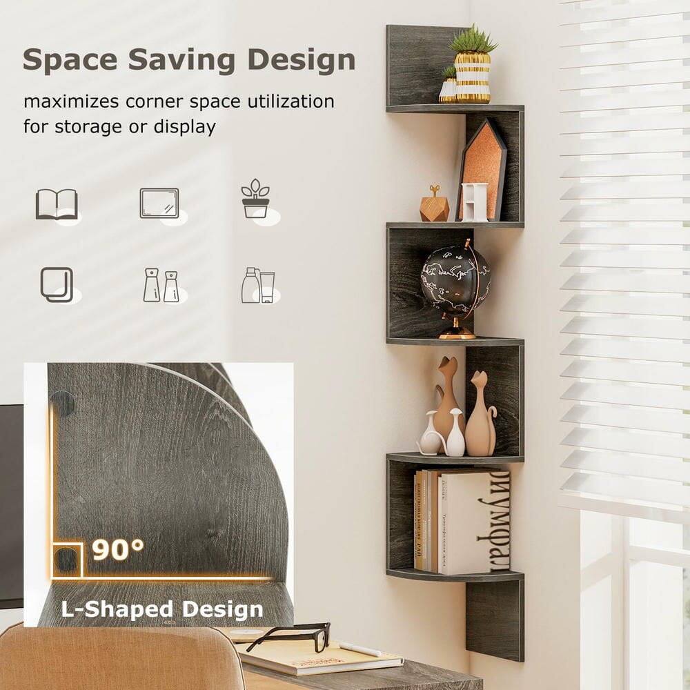 Space Saving Design maximizes corner space utilization for storage or display

90° L-Shaped Design
