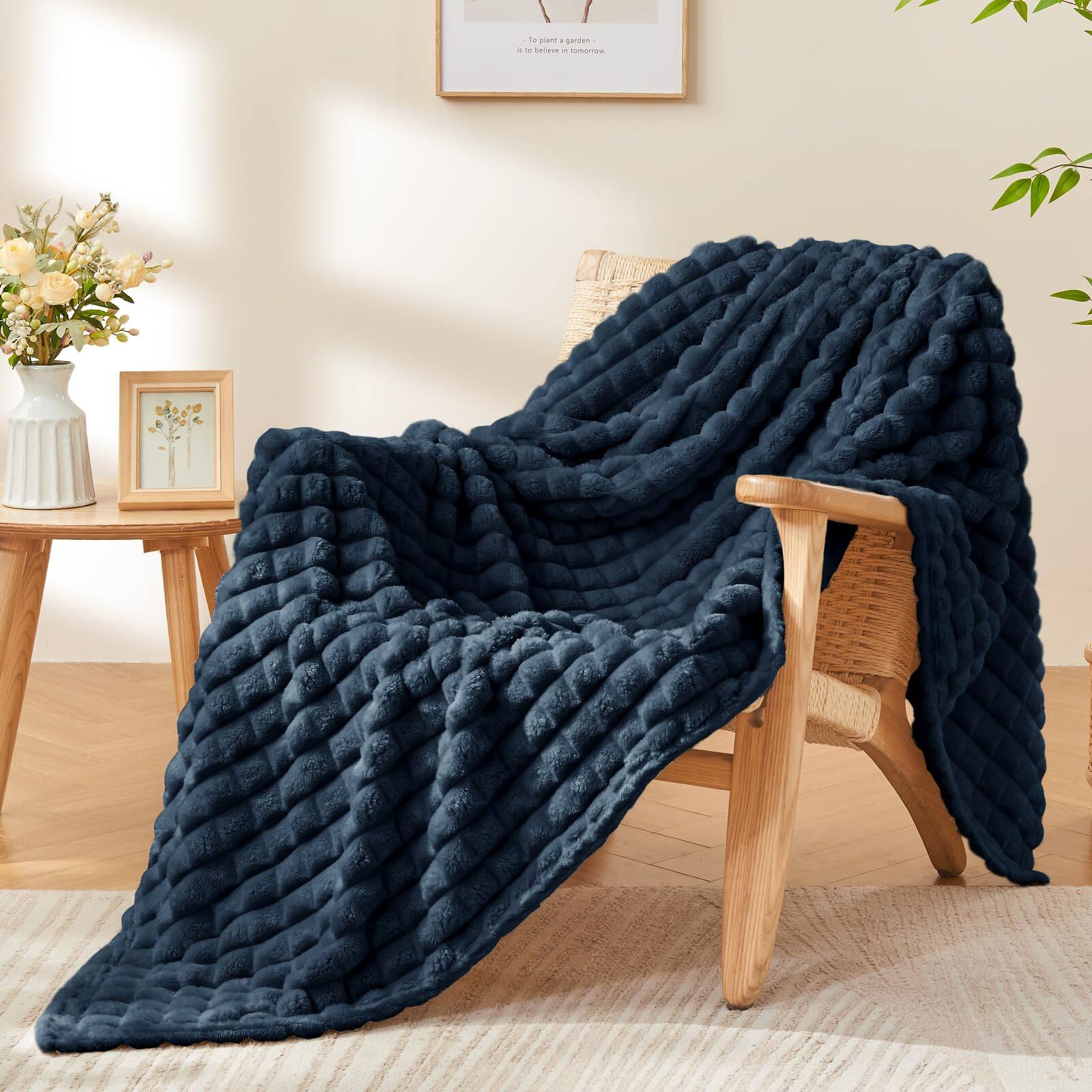 Navy Throw XL(50"x70")