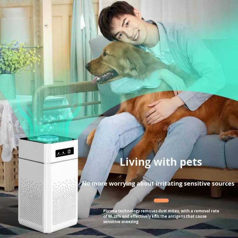 Living with pets  
No more worrying about irritating sensitive sources  

Plasma technology removes dust mites, with a removal rate of 96.28% and effectively kills the antigens that cause sensitive sneezing