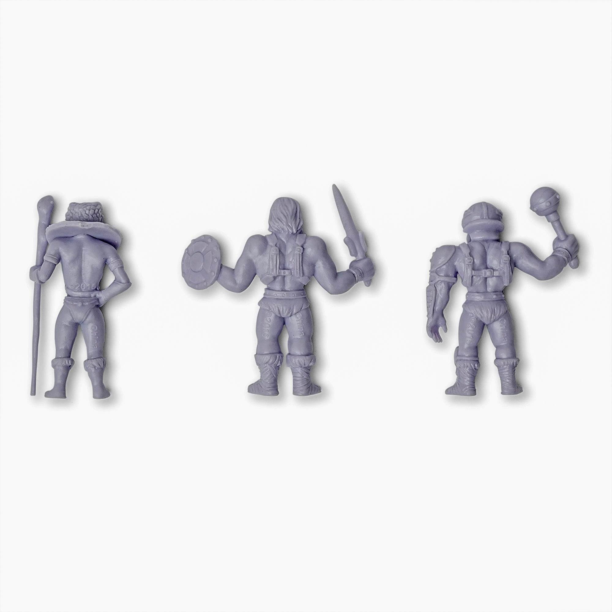 Alt View 10. Nerd Block - Masters of the Universe M.U.S.C.L.E. 3-Pack: He-Man,Teela, Man-At-Arms - Multi-Color.