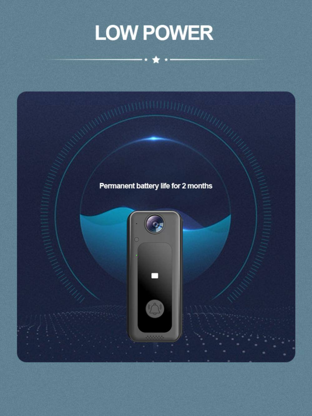 LOW POWER

Permanent battery life for 2 months