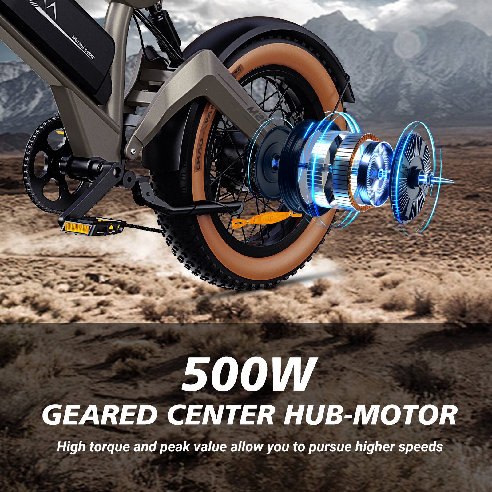 500W GEARED CENTER HUB-MOTOR

High torque and peak value allow you to pursue higher speeds