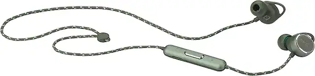 Front. AKG - AKG N200 Wireless Bluetooth Earbuds | Color: Green - Green.