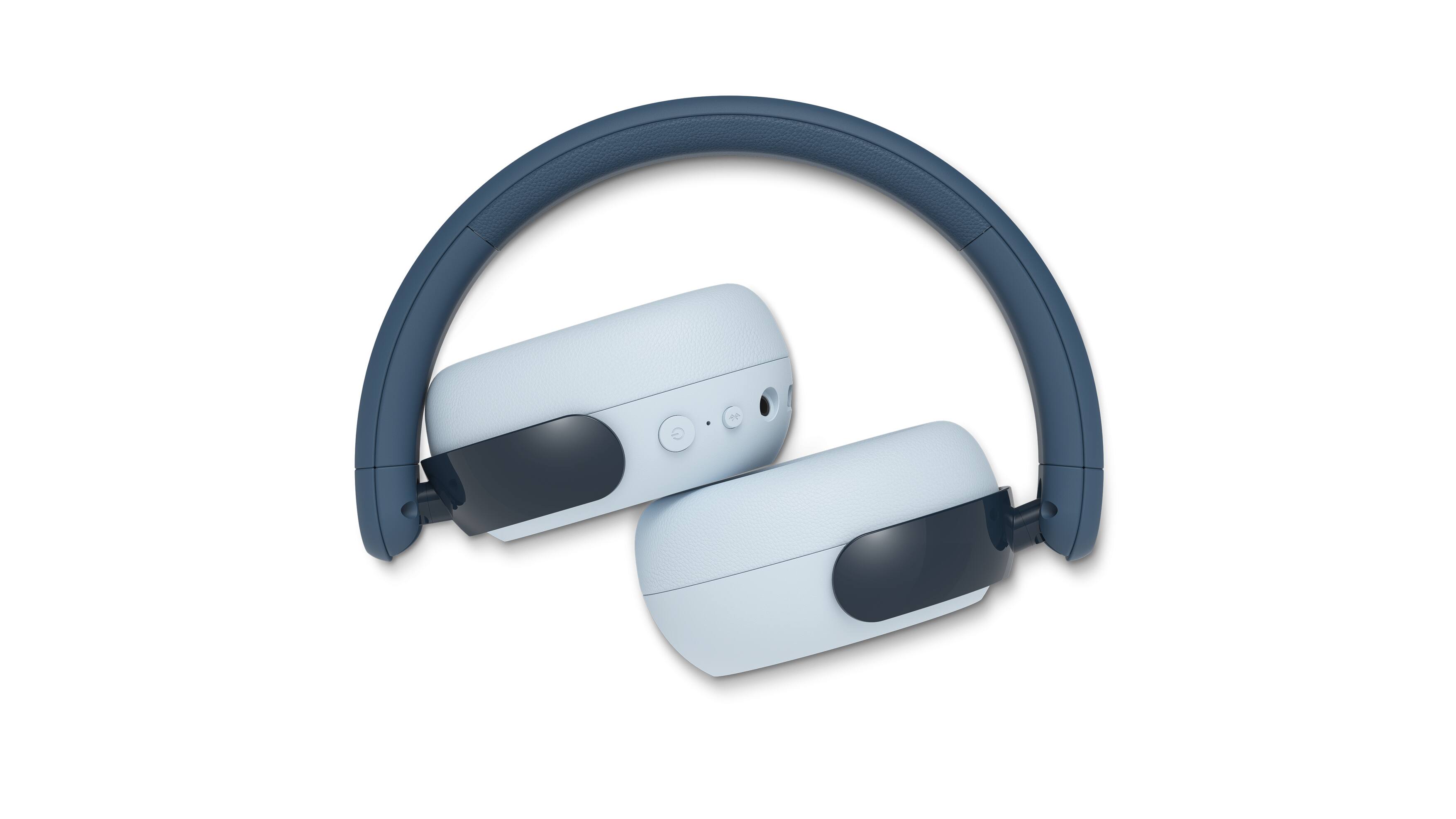 Alt View 4. Philips - TAK5500 Kids Wireless Over-Ear Bluetooth Headphones with Active Noise Canceling, 85dB Volume Limit, Audio Sharing - Real Teal.