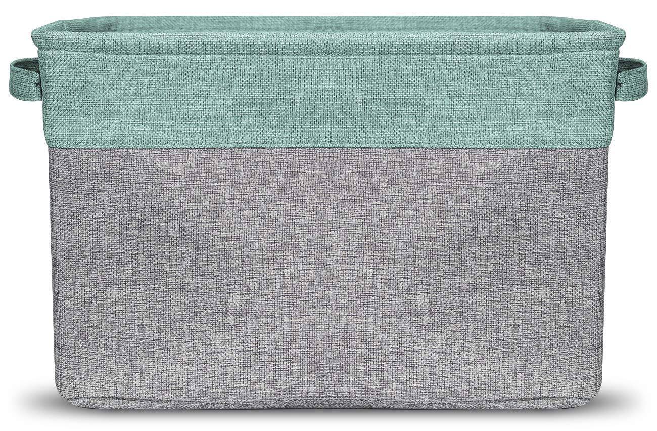 Alt View 4. Sorbus - Sorbus Collapsible Basket With Handles For Towels & Clothes (Single) - 15" L x 10.75" W x 9.50" H - Teal.