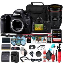 EOS 5DS R DSLR Camera (Body Only) (0582C002) + Canon Lens + More Bundle (International Version)