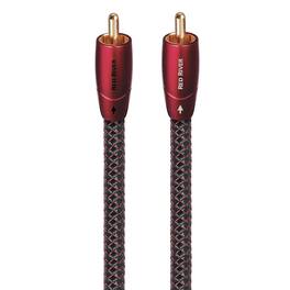 AudioQuest - Red River RCA > RCA 2.75' Analog Audio Interconnect Cable with RCA to RCA Connectors - Red on Black
