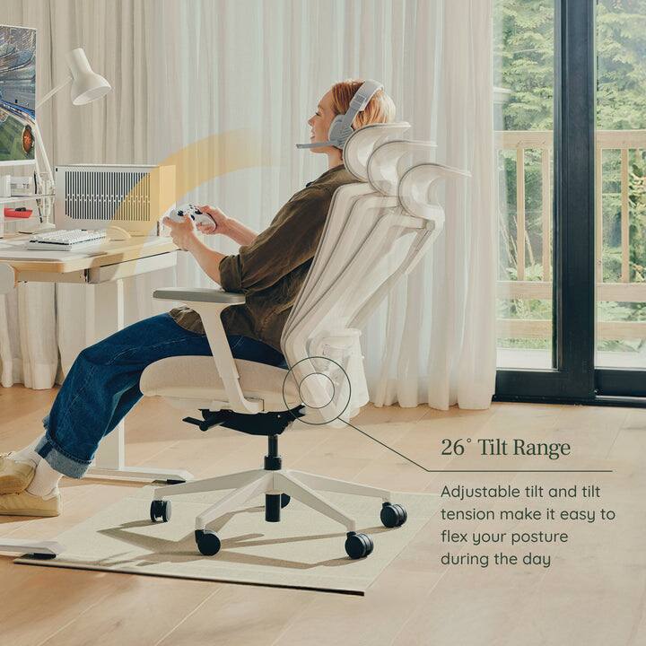 26° Tilt Range

Adjustable tilt and tilt tension make it easy to flex your posture during the day