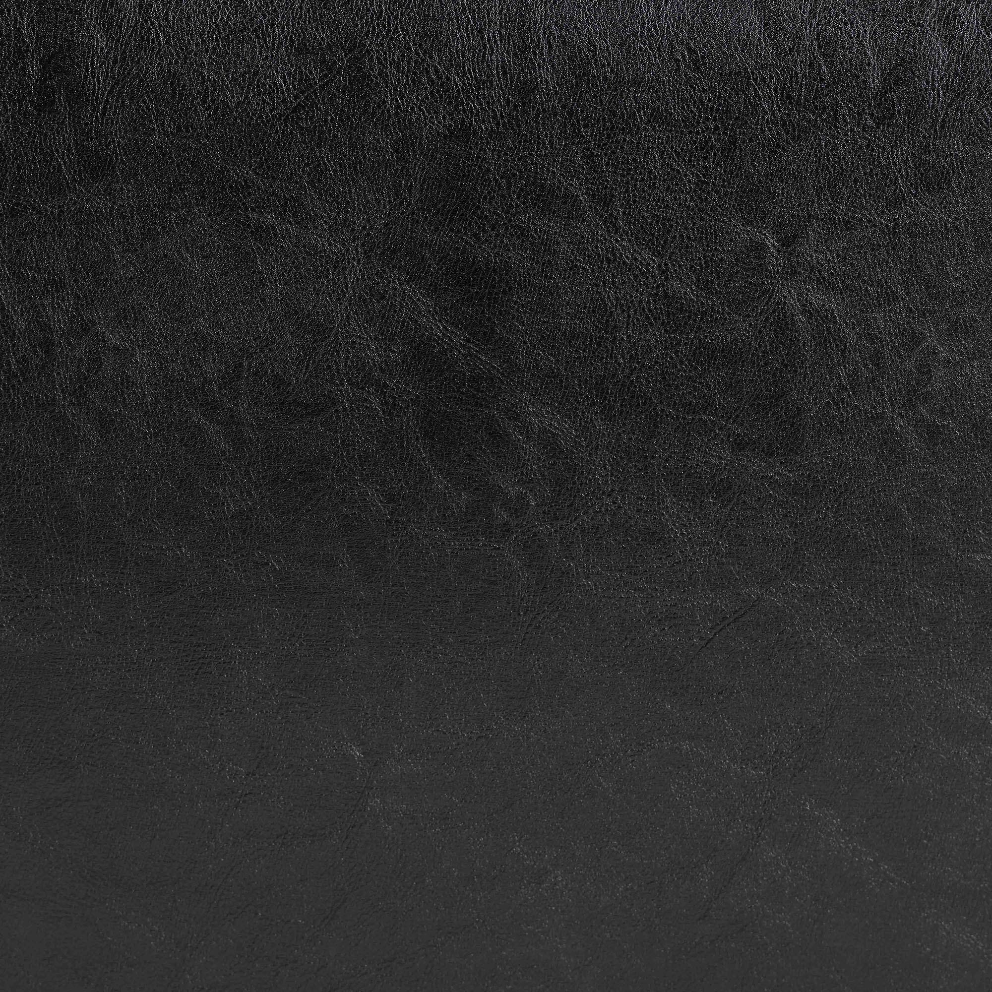 Alt View 1. Baxton Studio - Full Leather Ottoman With Rounded Sides - Dark Brown.