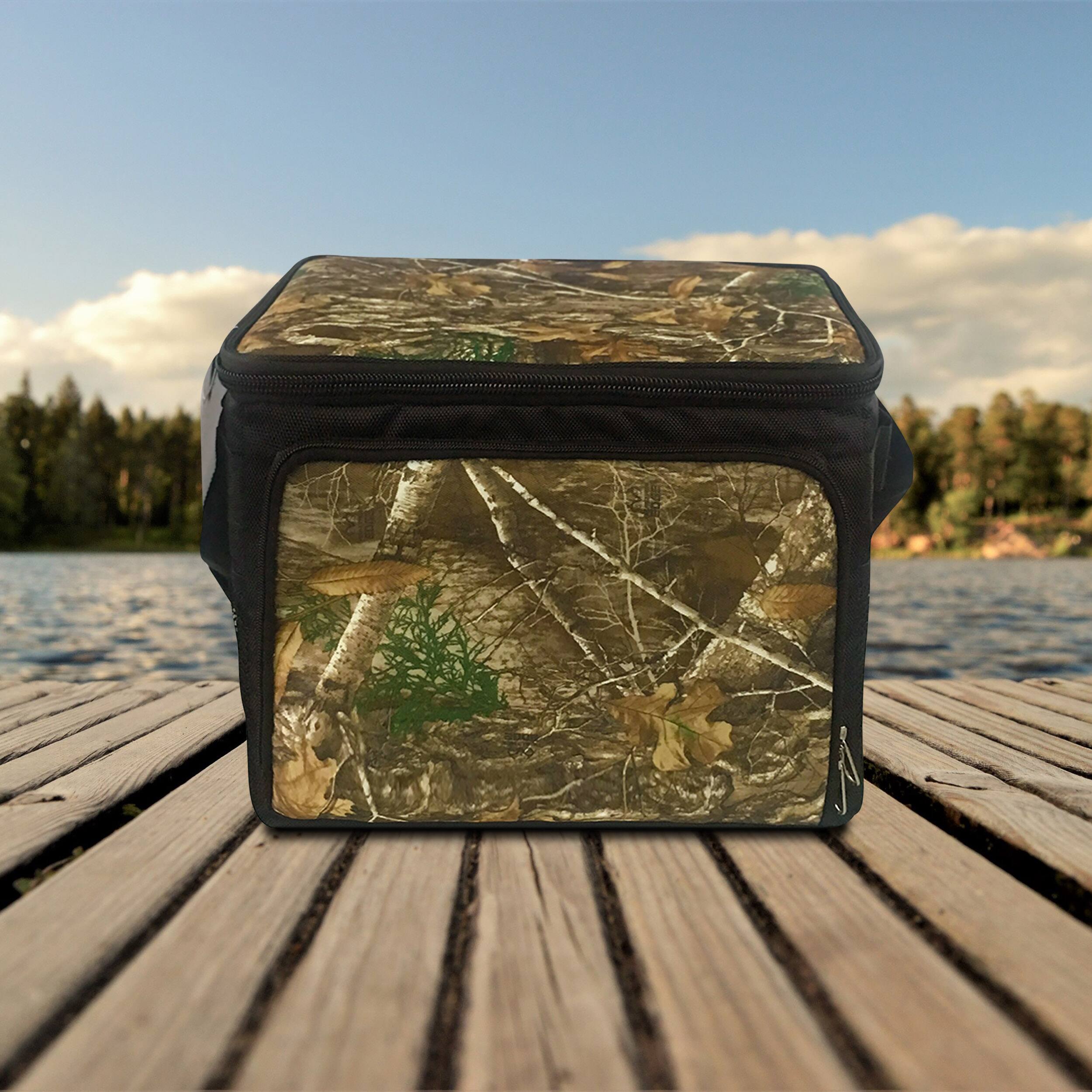 Alt View 4. Brentwood - Brentwood Kool Zone 24 Can Insulated Cooer Bag with Hard Liner in Realtree Edge Camo - Realtree Edge Camo.