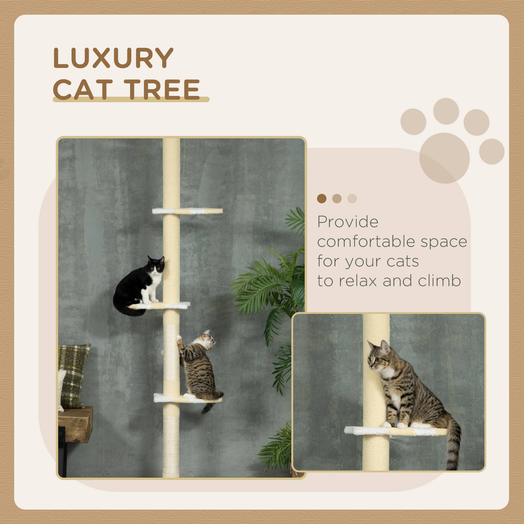 LUXURY CAT TREE

Provide comfortable space for your cats to relax and climb