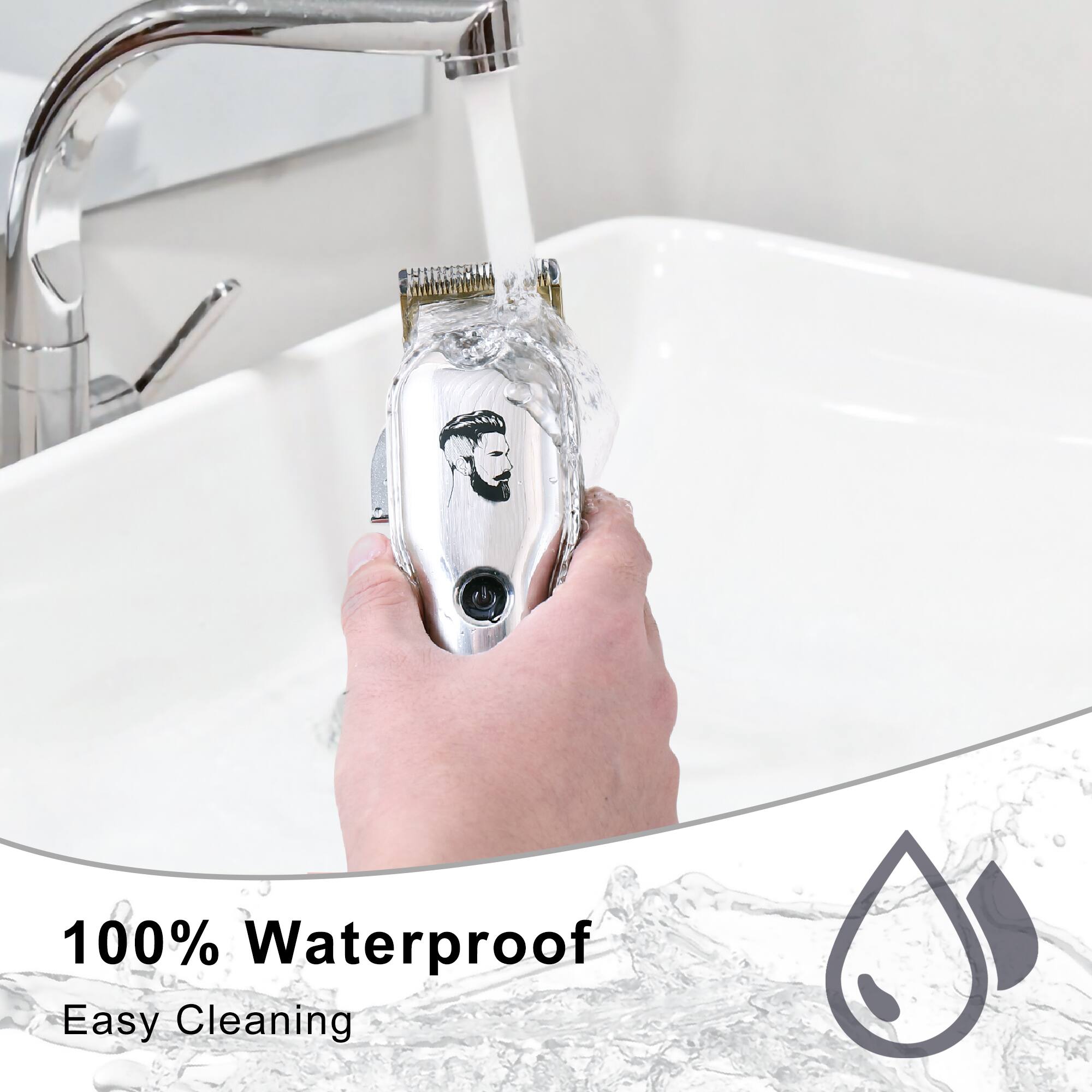 100% Waterproof  
Easy Cleaning