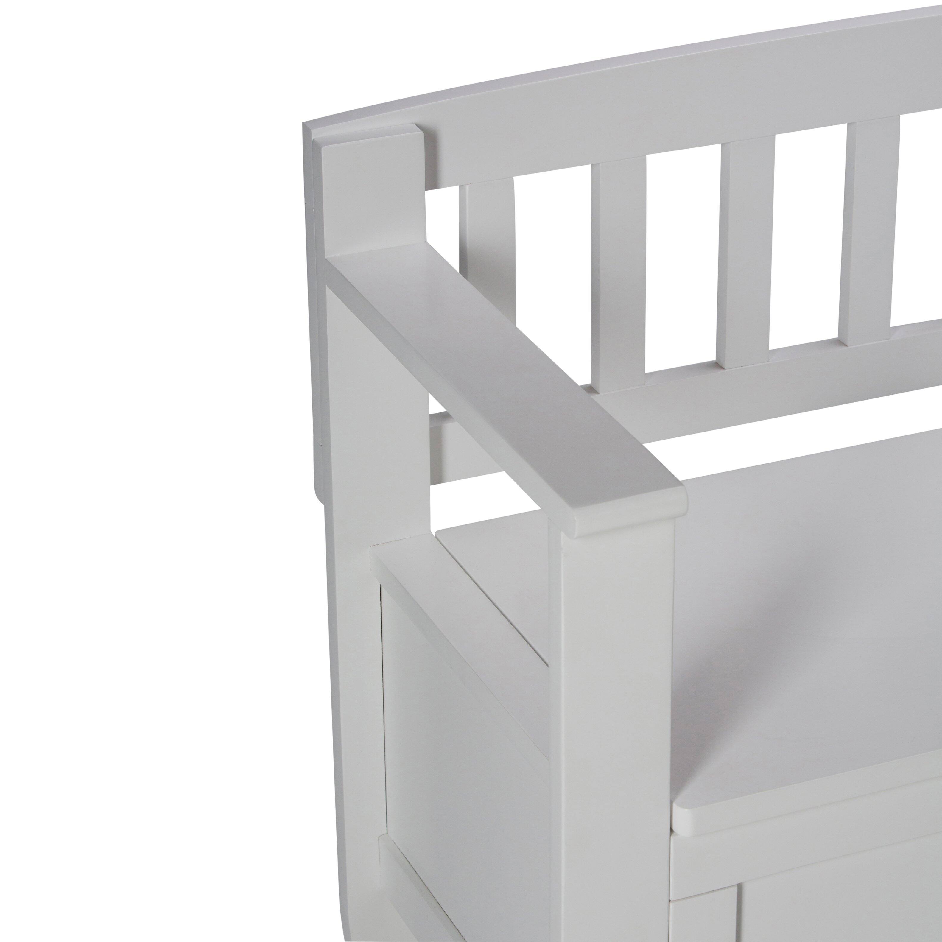 Alt View 13. Simpli Home - Brooklyn Entryway Storage Bench - White.