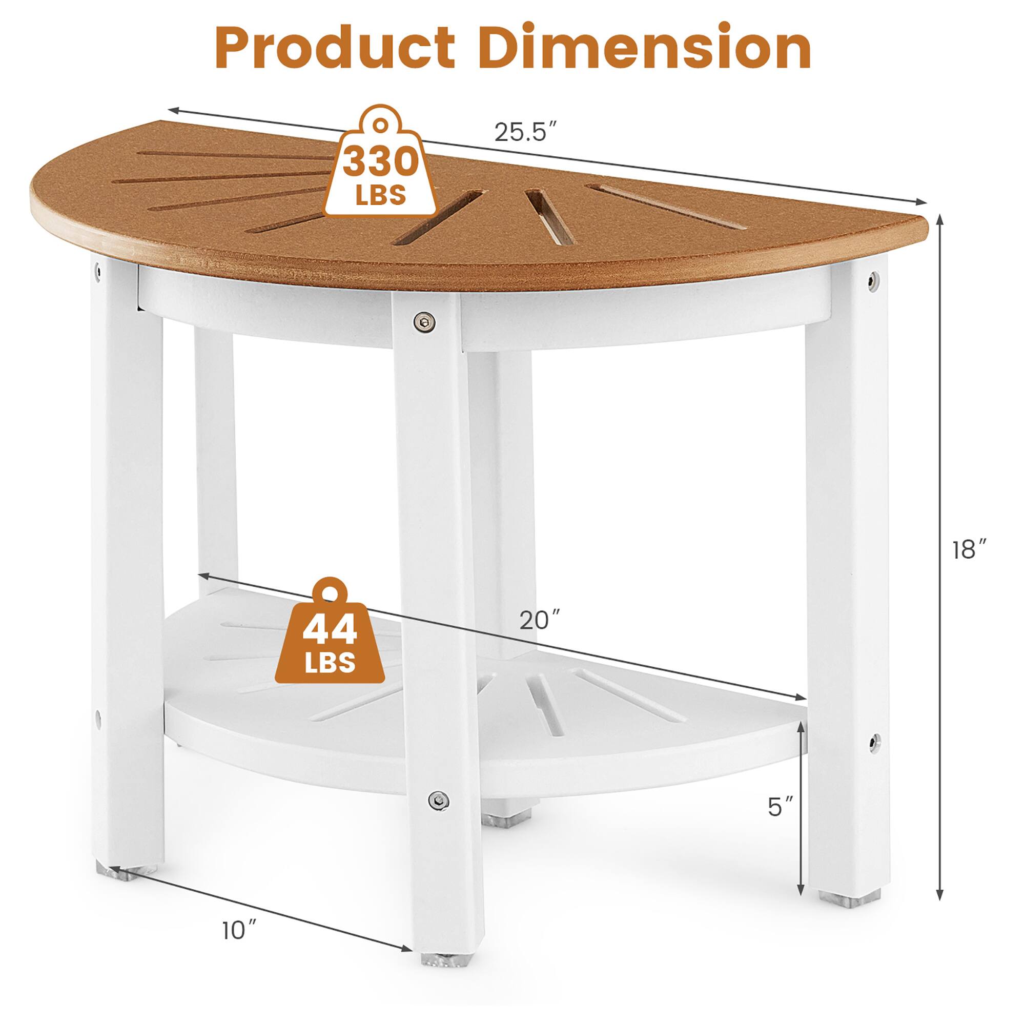 Product Dimensions: 330 LBS, 25.5" OD, 18" OD, 44 LBS, 20" e - 5" 10"