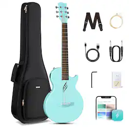 Enya - NOVA GO SP1 Carbon Fiber 35-Inch Smart Acoustic-Electric Travel Guitar - BL