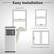 Easy Installation 25.5"-49.5" V Vertical Sliding Windows Horizontal Sliding Windows