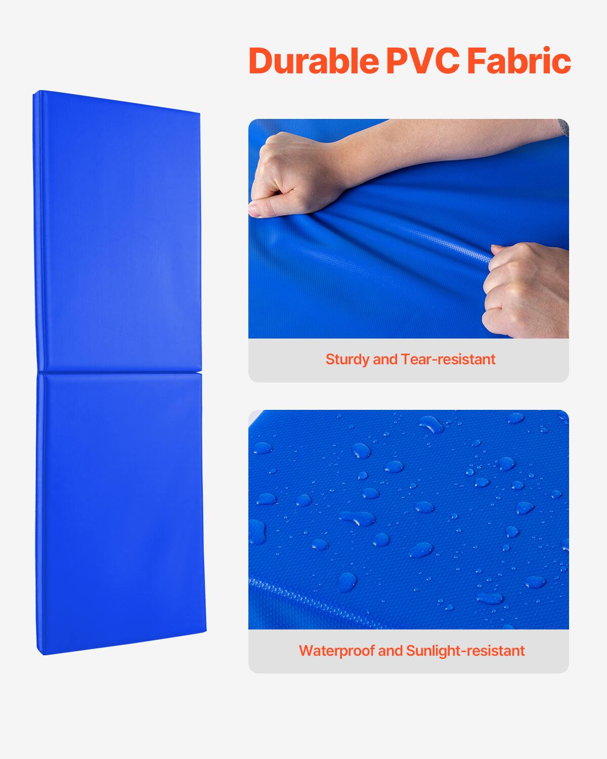 Durable PVC Fabric

Sturdy and Tear-resistant

Waterproof and Sunlight-resistant
