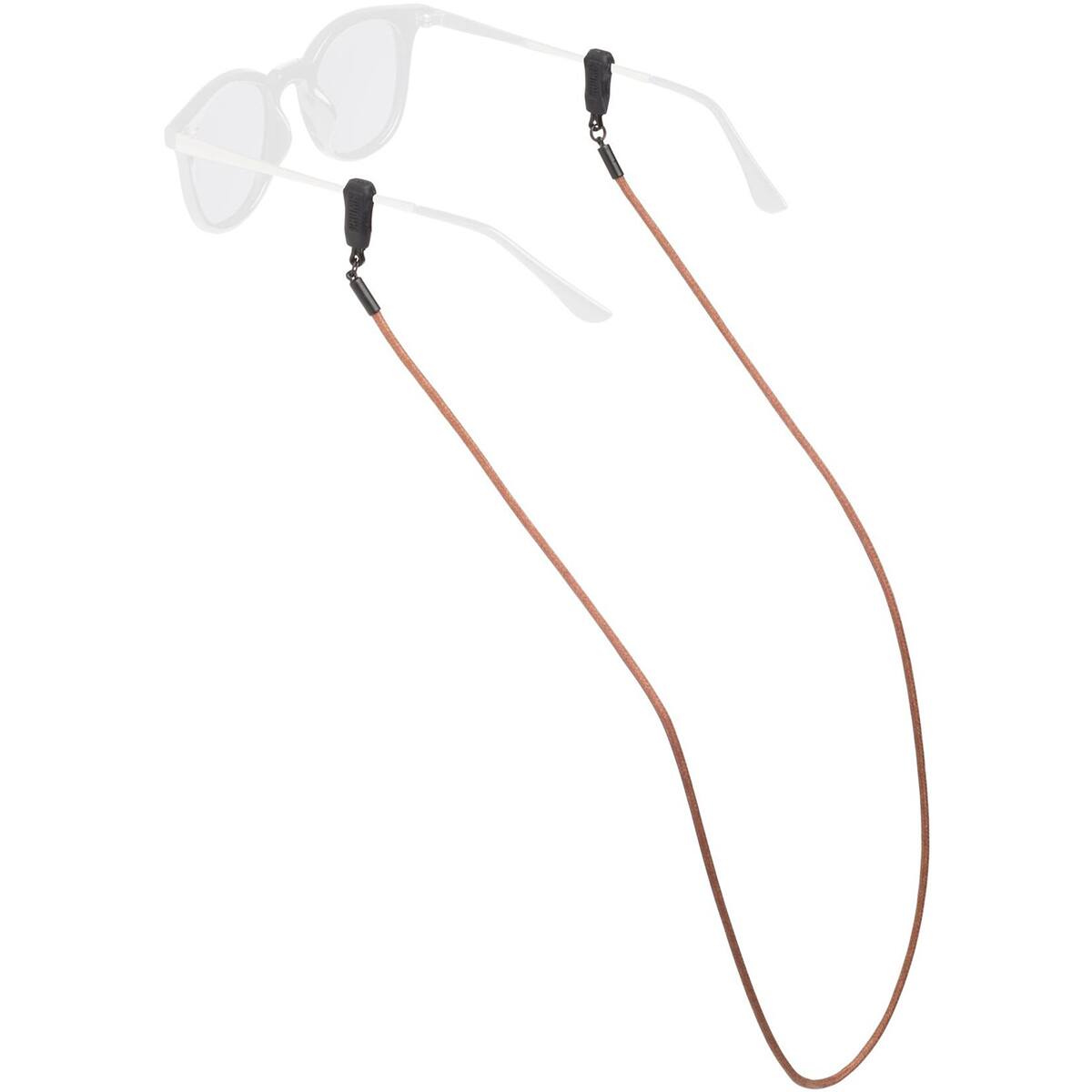 Front. Chums - Chums Waxed Cotton Sunglasses Eyewear Retainer - Brown - Brown.