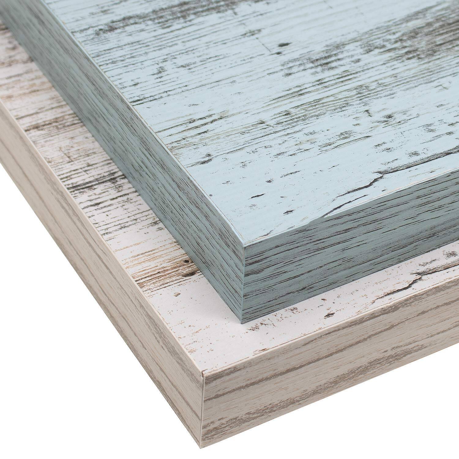 Angle. Sorbus - 2 Pack (24"x9") Sorbus Floating Wall Shelves for Bedroom, Decor, Kitchen, Living Room - for Trophies, Frames, Bookshelf - Rustic Blue/Grey.