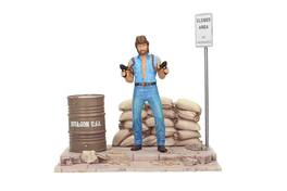 SD Toys - Chuck Norris Invasion USA 7-Inch Matt Hunter Figure With Diorama - Blue