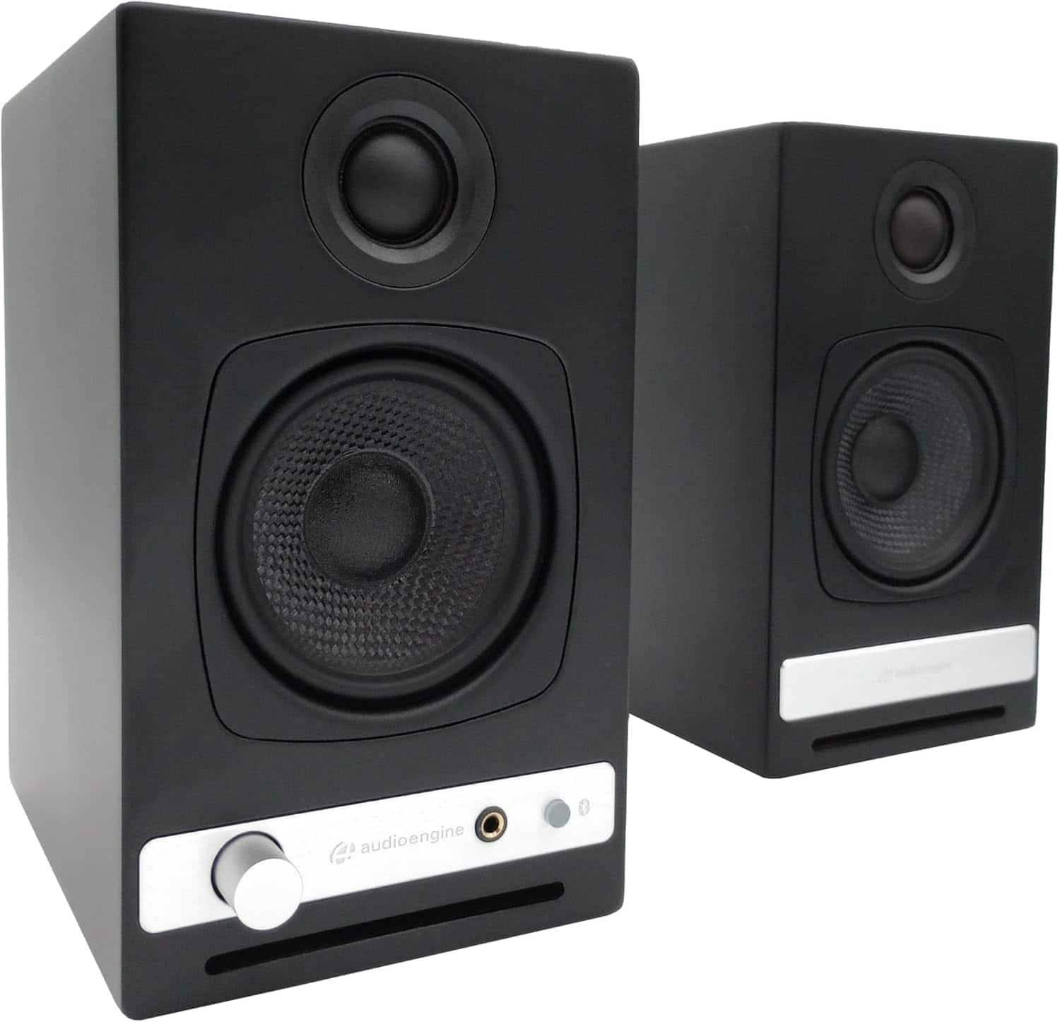 Front. Audioengine - HD3 Next Gen Premium Desktop Speakers System w/Bluetooth aptX-HD (A2-HD) - Black.