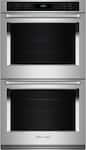 KitchenAid - 30" Built-In Electric Convection Double Wall Oven with Air Fry Mode - Stainless Steel