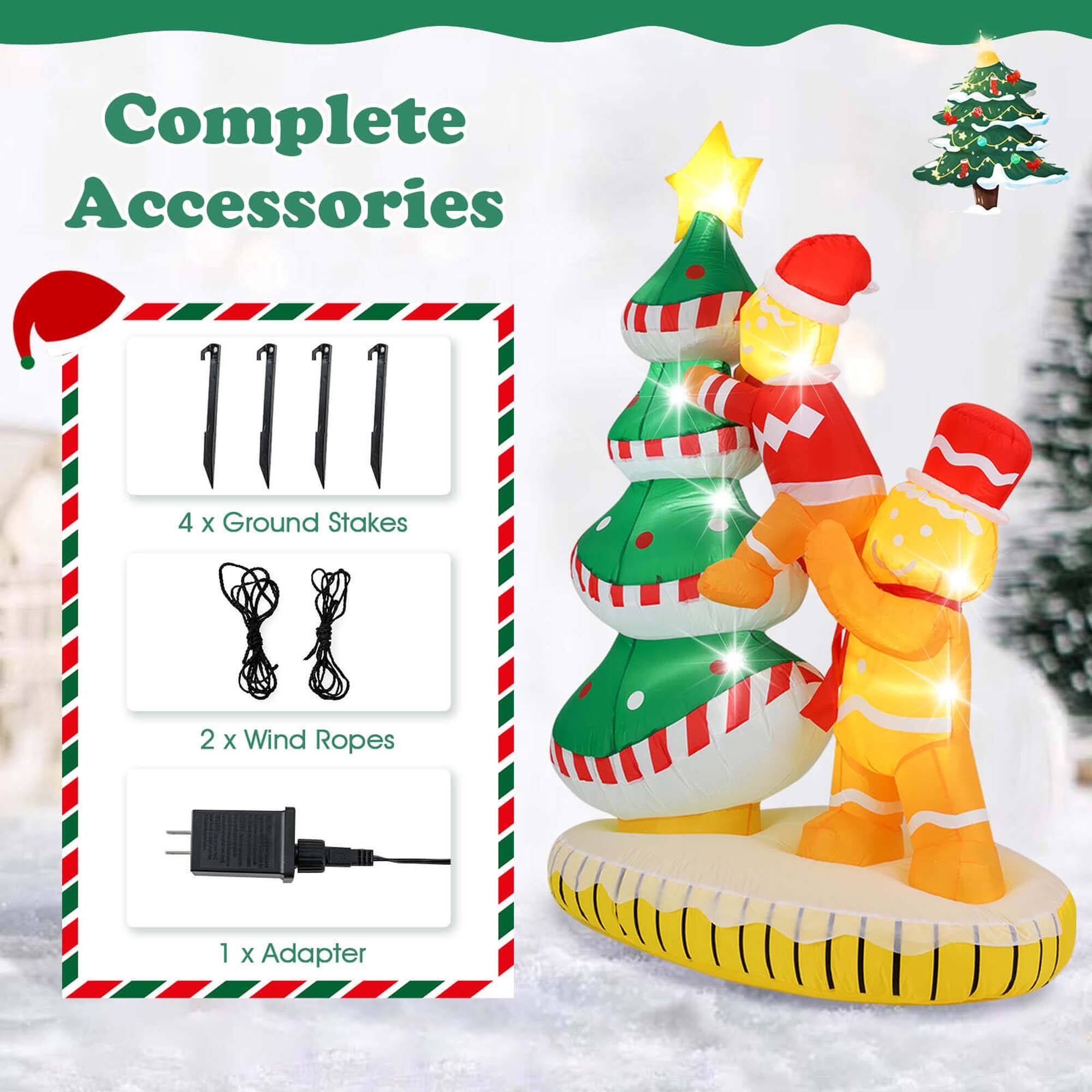 Complete Accessories

- 4 x Ground Stakes
- 2 x Wind Ropes
- 1 x Adapter