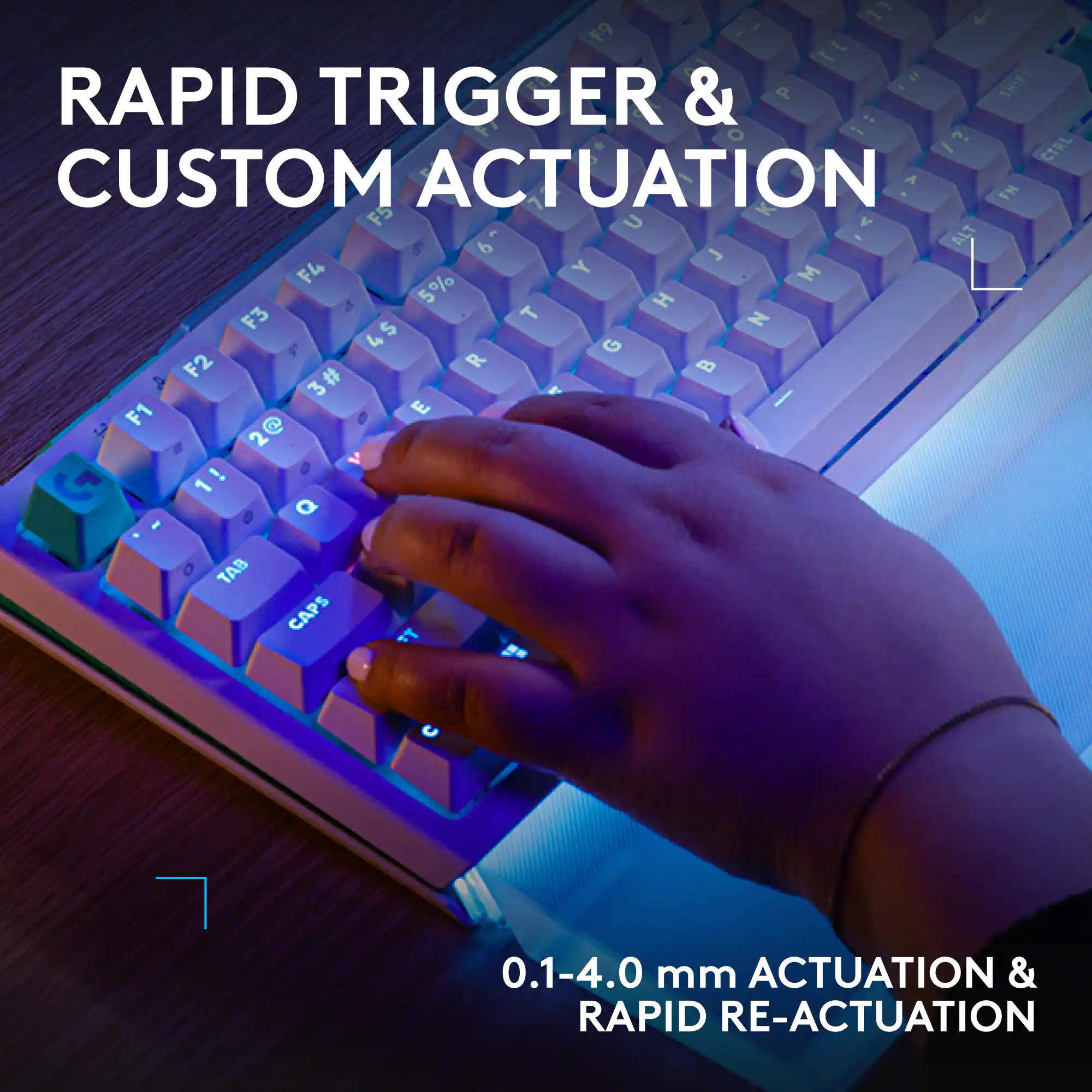 RAPID TRIGGER & CUSTOM ACTUATION

0.1-4.0 mm ACTUATION & RAPID RE-ACTUATION