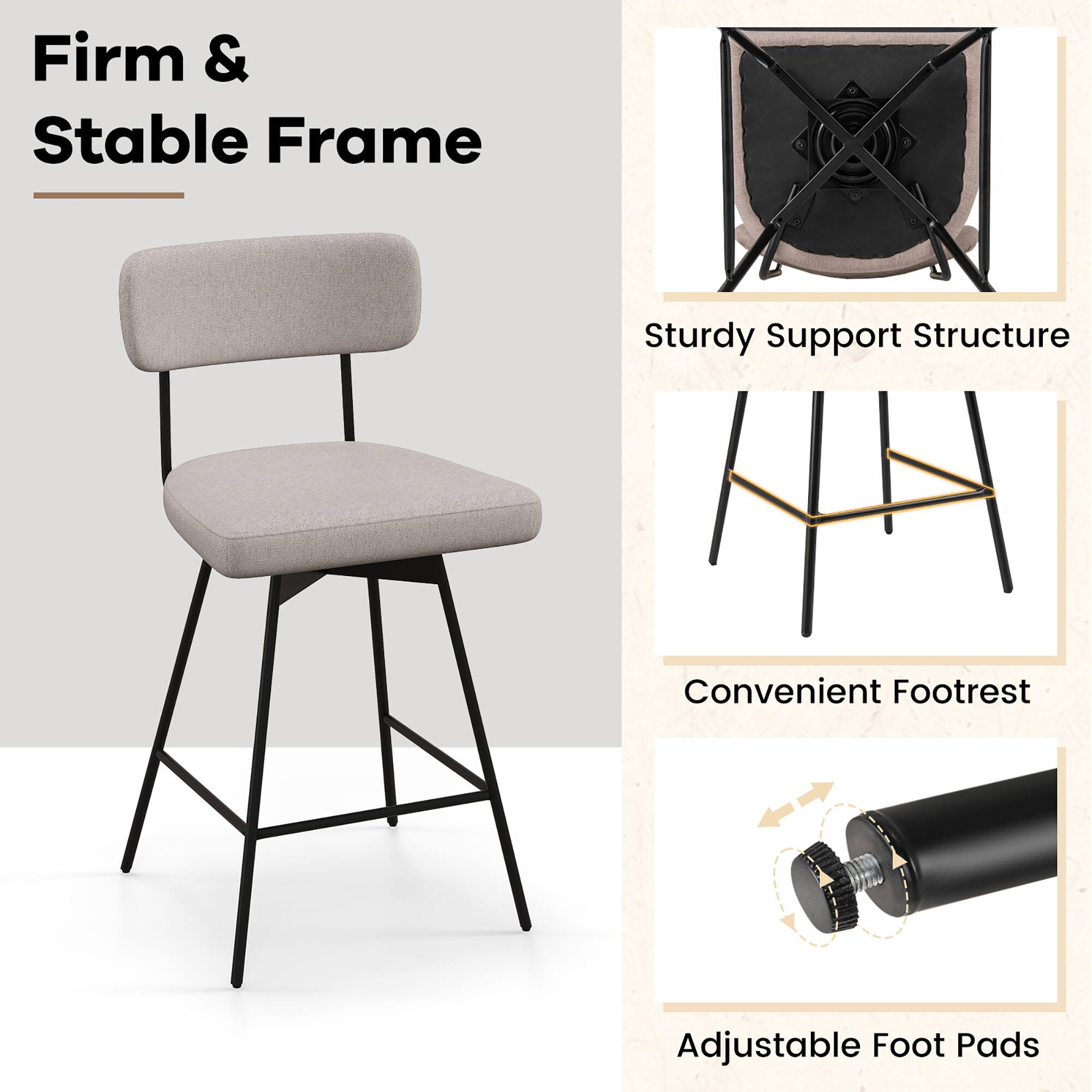 - Firm & Stable Frame
- Sturdy Support Structure
- Convenient Footrest
- Adjustable Foot Pads