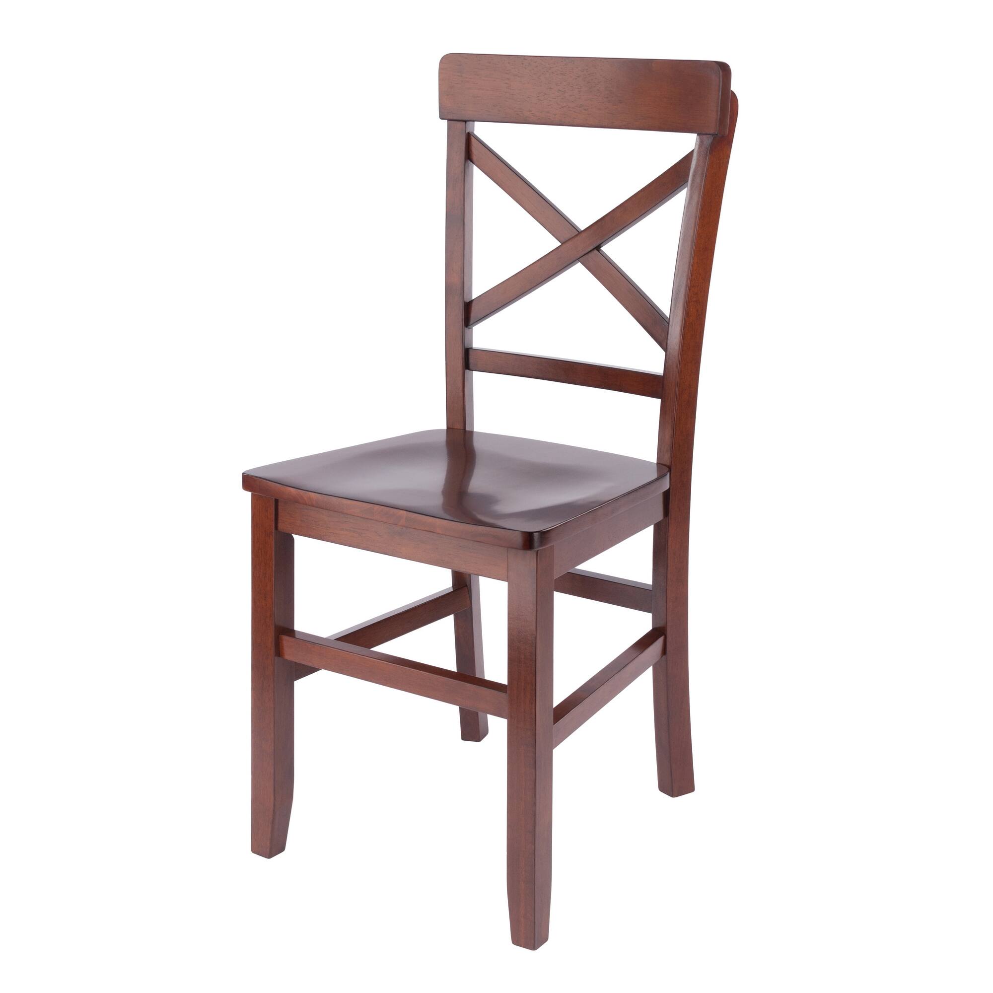 Alt View 5. Winsome Wood - Xenia 2-Pc Set X-Back Chairs - Walnut.