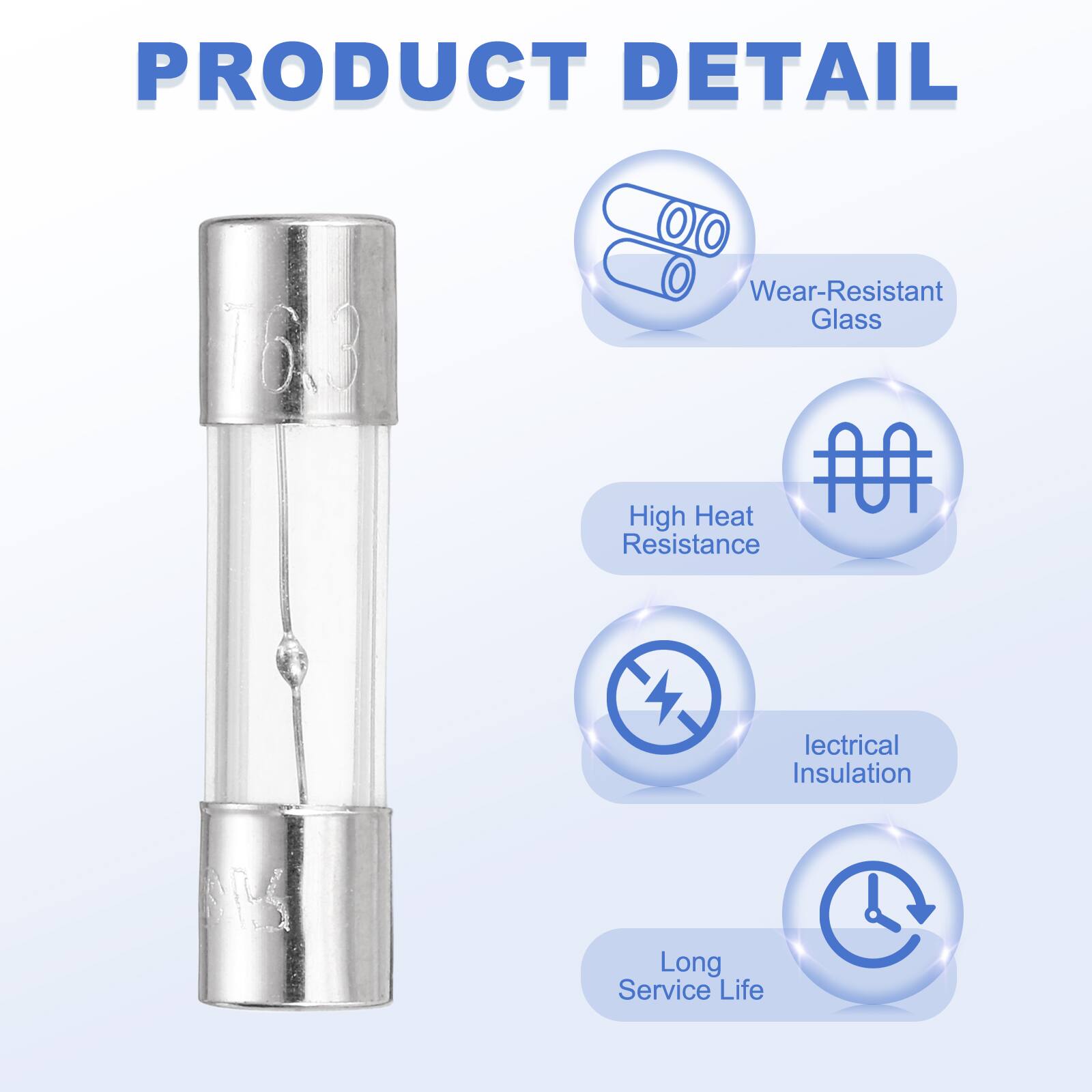 PRODUCT DETAIL

- Wear-Resistant Glass
- High Heat Resistance
- Electrical Insulation
- Long Service Life