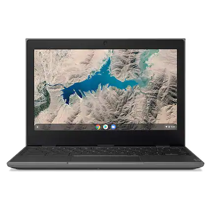 Front. Lenovo - Chromebook 100e (1st Gen) Celeron N3350 1.1Ghz, 4GB RAM 16GB eMMC 11.6 LED.