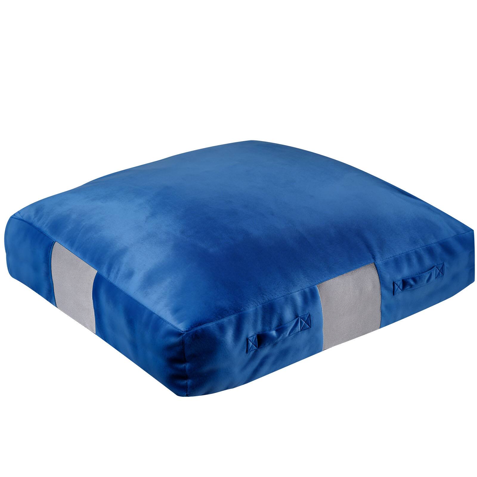 Alt View 5. VEVOR - Crash Pad, 5 x 5 ft Crash Pad for Kids Sensory with Foam Blocks and Washable Cover, Giant Pillow Mat Large Soft Foam - Blue.