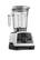 The image features a white Vitamix blender with a black base. The blender is filled with ingredients and is ready to blend. The blender has a clear glass container, allowing the user to see the contents inside. The blender is equipped with a control panel, which includes a timer and speed settings. The timer can be set to 0, 45, 5, 6, 4, or 3 minutes, and the speed settings range from 1 to 10. The blender is designed to blend various ingredients, making it a versatile kitchen appliance.