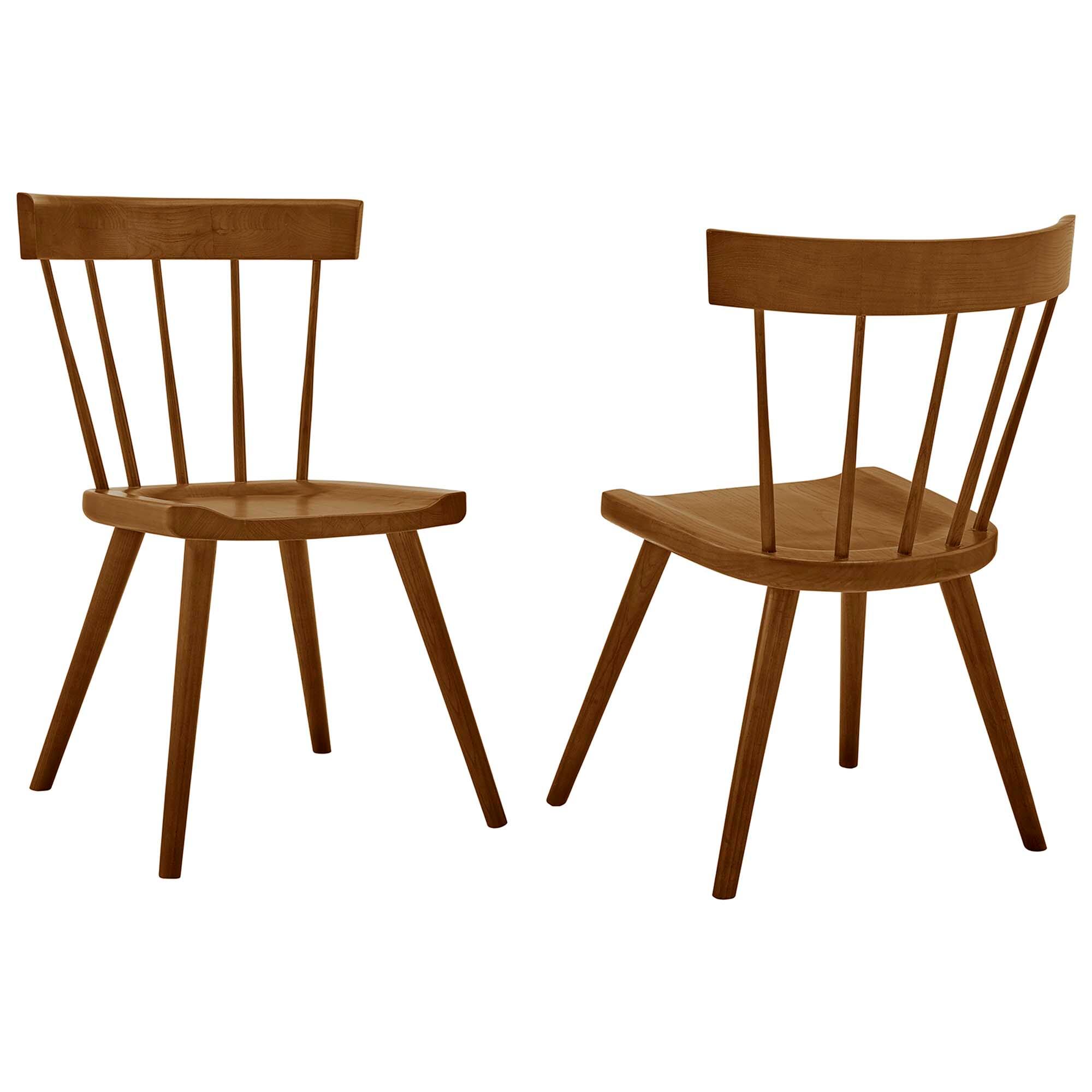 Angle. Modway - Sutter Wood Dining Side Chair Set of 2 by Modway - Walnut.