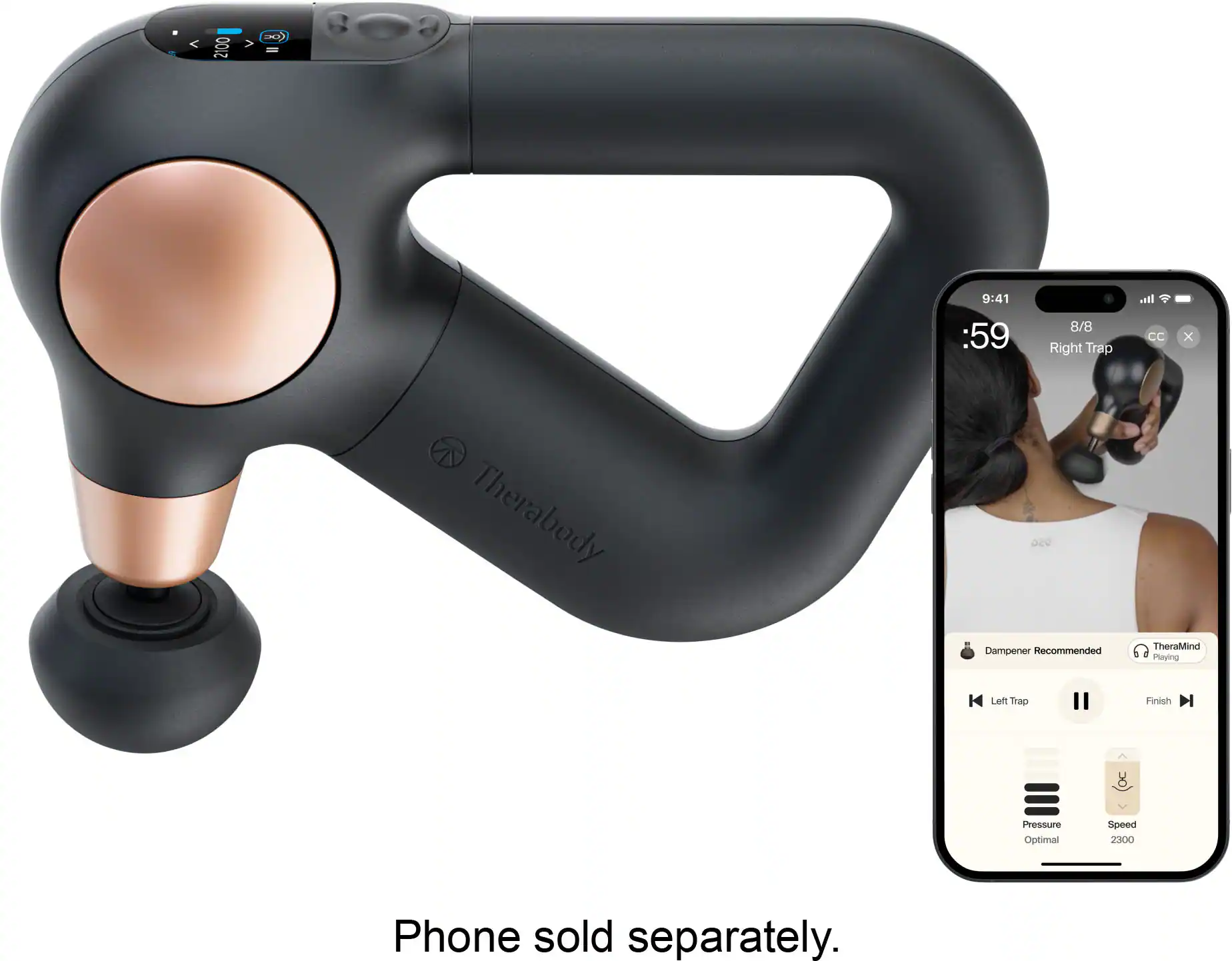 Therabody - Theragun Sense (2nd Generation) - Relaxing Massage With On-Screen Guided Routines For Stress Relief - Black