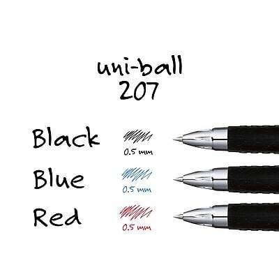 uni-ball 207  
Black 0.5 mm  
Blue 0.5 mm  
Red 0.5 mm