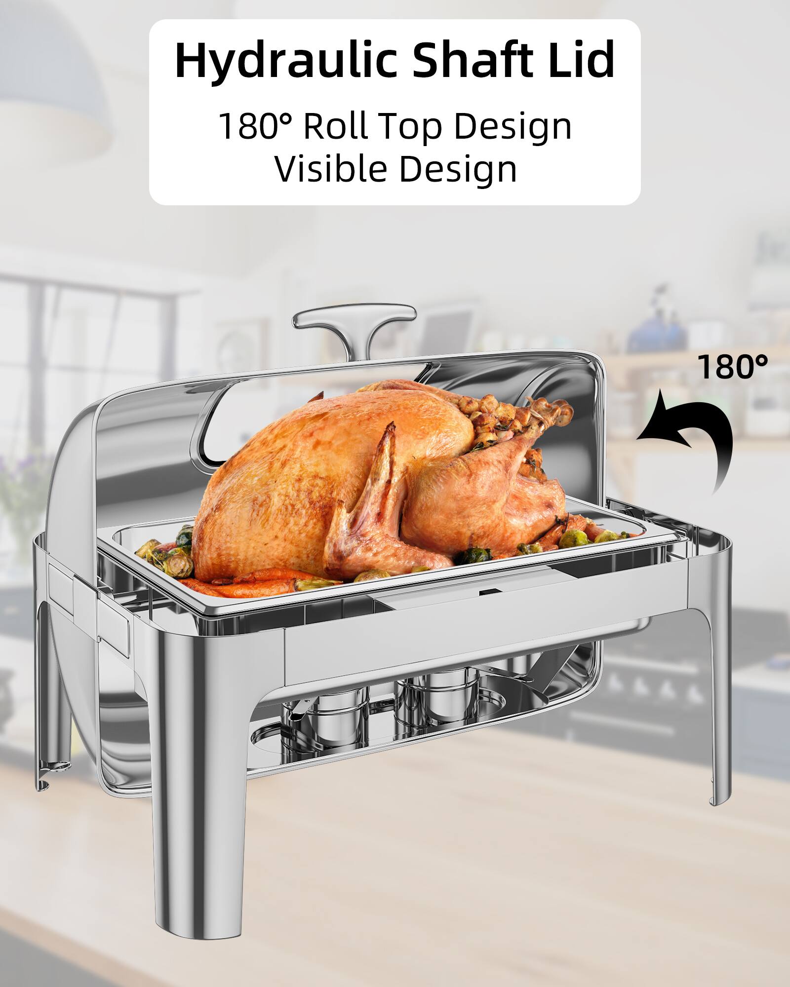 Hydraulic Shaft Lid  
180° Roll Top Design  
Visible Design