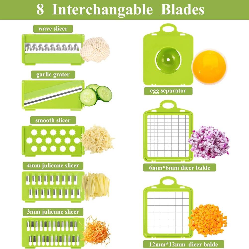 PARKER SLATER 13 in 1 Kitchen Food Chopper – Onion & Vegetable Slicer ...