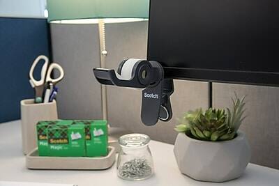 Alt View 5. Scotch - Deluxe Desktop Dispenser, 1" Core - Black.