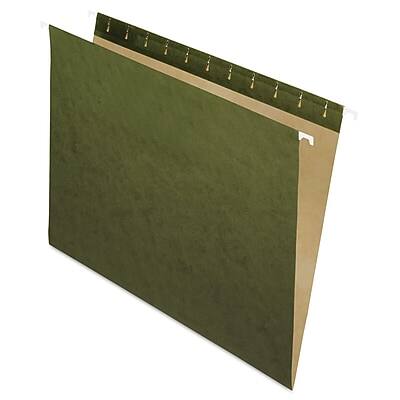 Front. Pendaflex - Pendaflex Hanging Folders, Standard Green, Letter, 25/Box (81600) - Green.