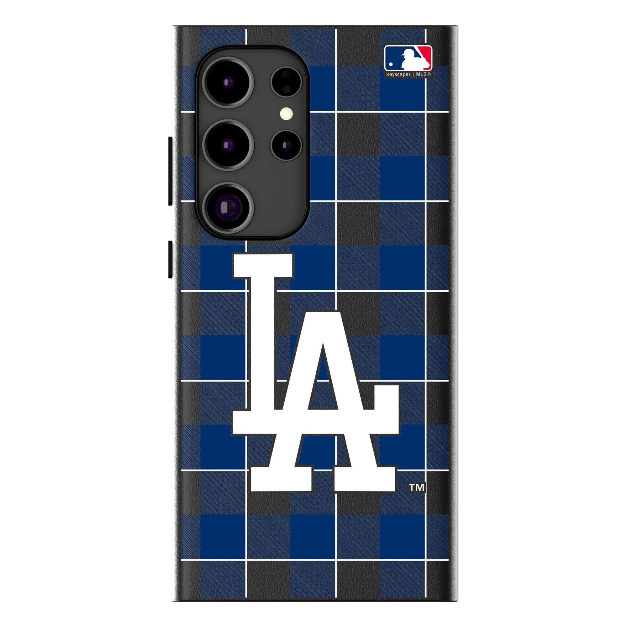 Keyscaper - MLB - Los Angeles Dodgers Plaid Galaxy Magnetic Bump Case - S24 - Black price history on PriceWatchPro