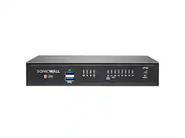 SonicWall - TZ370 Firewall Gen 7 w/ Secure Upgrade Plus & 3-Year Security Suite + 1-Year CSE | 03-SSC-3018 - Black