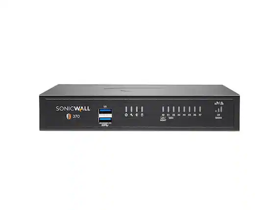 SONICWALL 12 370
U0
X0 X1 X2 X3 X4 X5 X6 X7
LAN/WAN WWAN MGMT