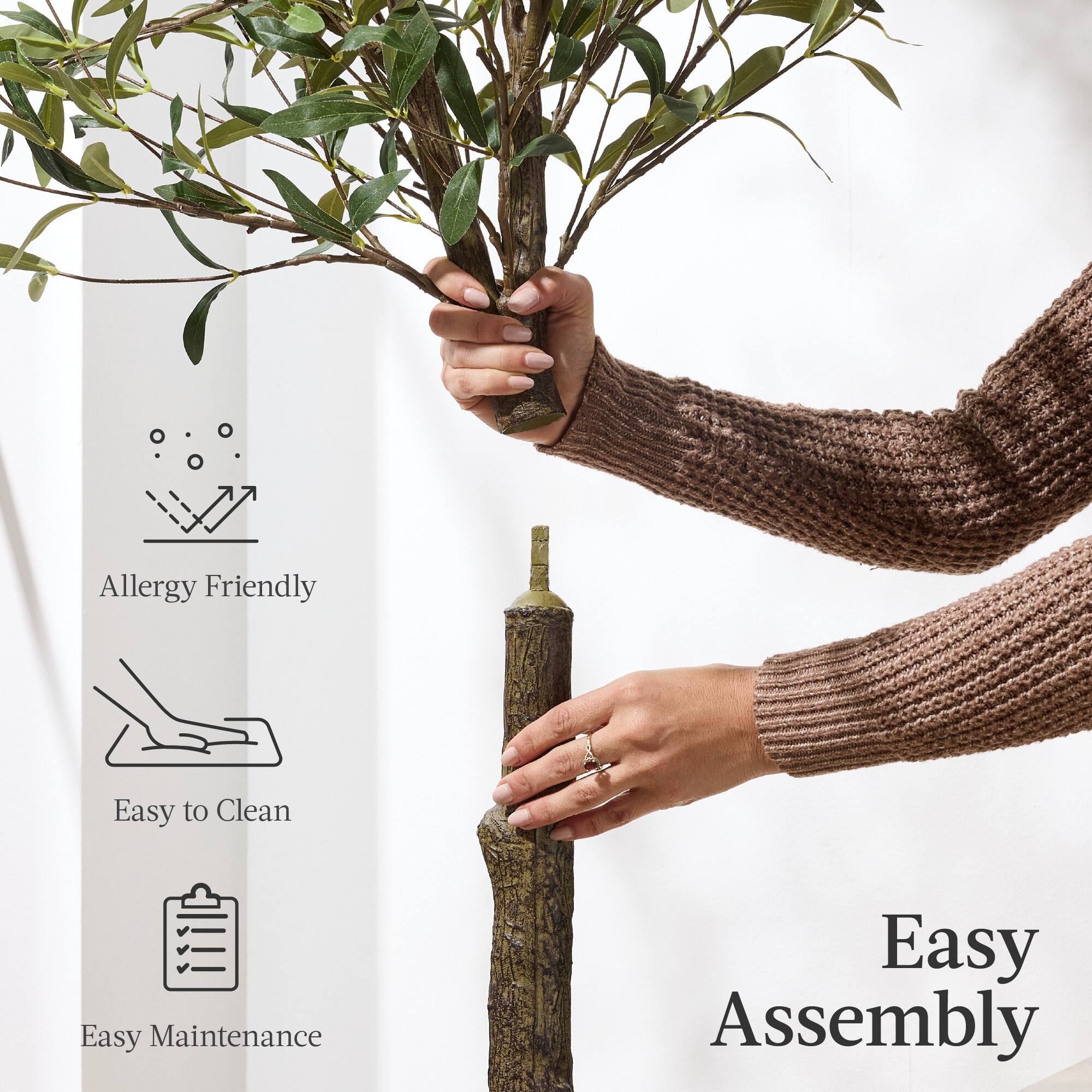 Allergy Friendly  
Easy to Clean  
Easy Maintenance  
Easy Assembly
