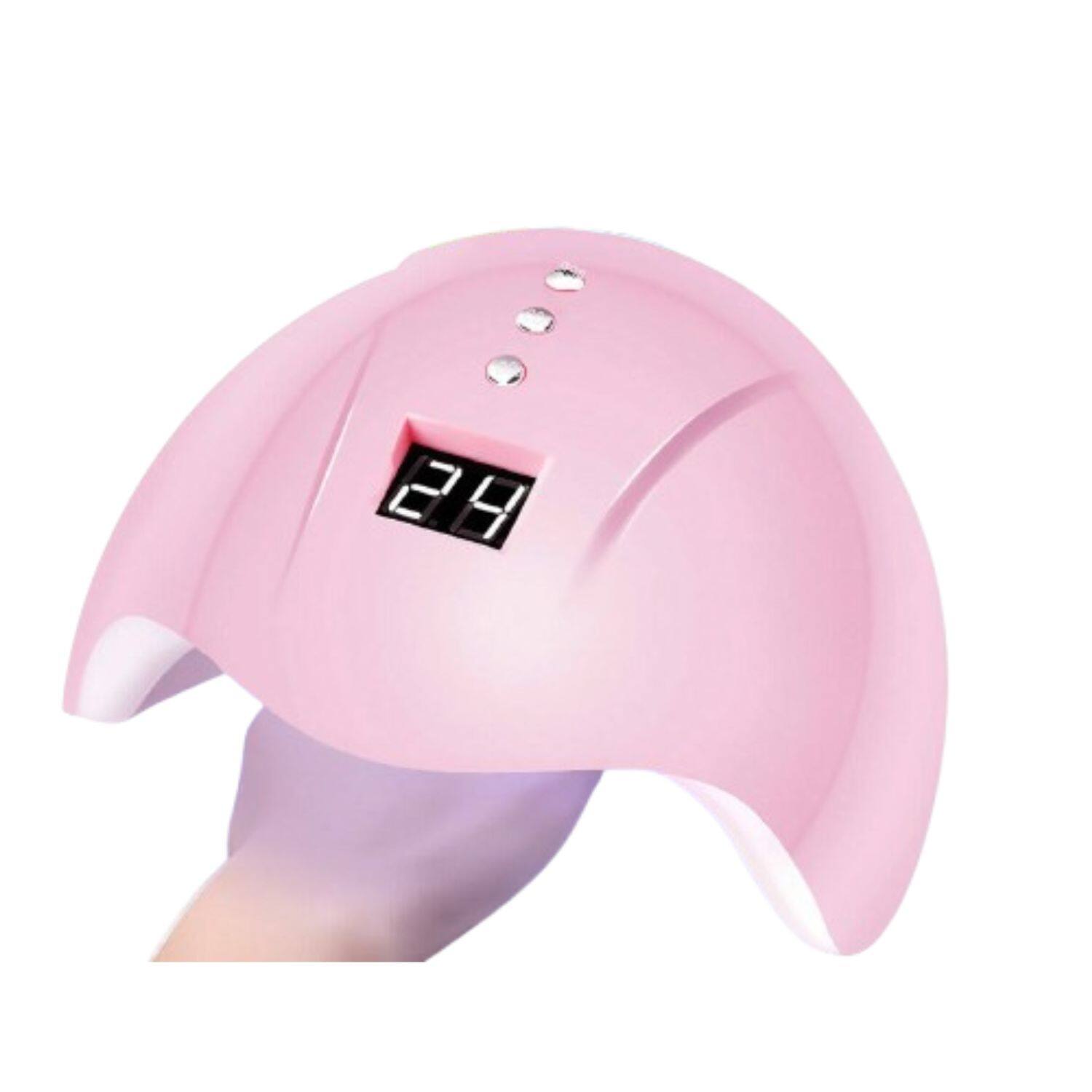 Home Collection - Pink 36W LED UV Nail Polish Dryer Lamp – Gel & Acrylic Curing Light Spa with USB Power