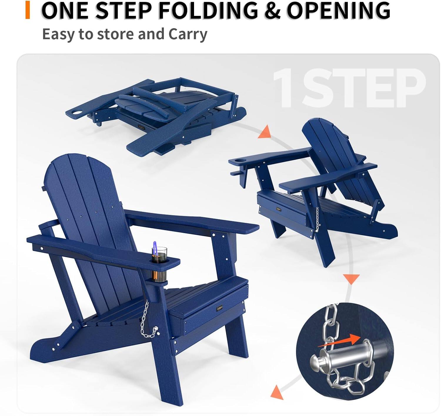 ONE STEP FOLDING & OPENING  
Easy to store and Carry  
1 STEP