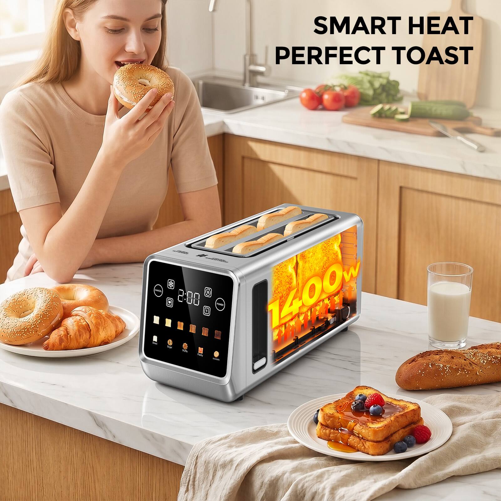 SMART HEAT PERFECT TOAST

SMART HEAT PERFECT TOAST

1400W

2:00