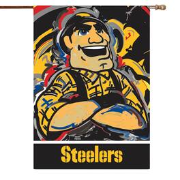 Evergreen Enterprises - Pittsburgh Steelers 29'' x 43'' Double-Sided Justin Patten House Flag - Multicolor