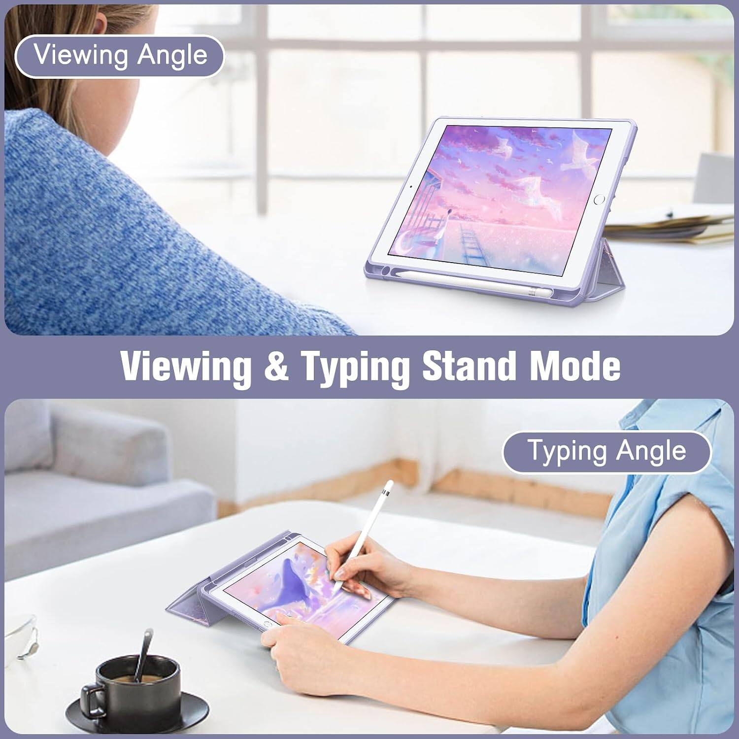 Viewing Angle  
Viewing & Typing Stand Mode  
Typing Angle